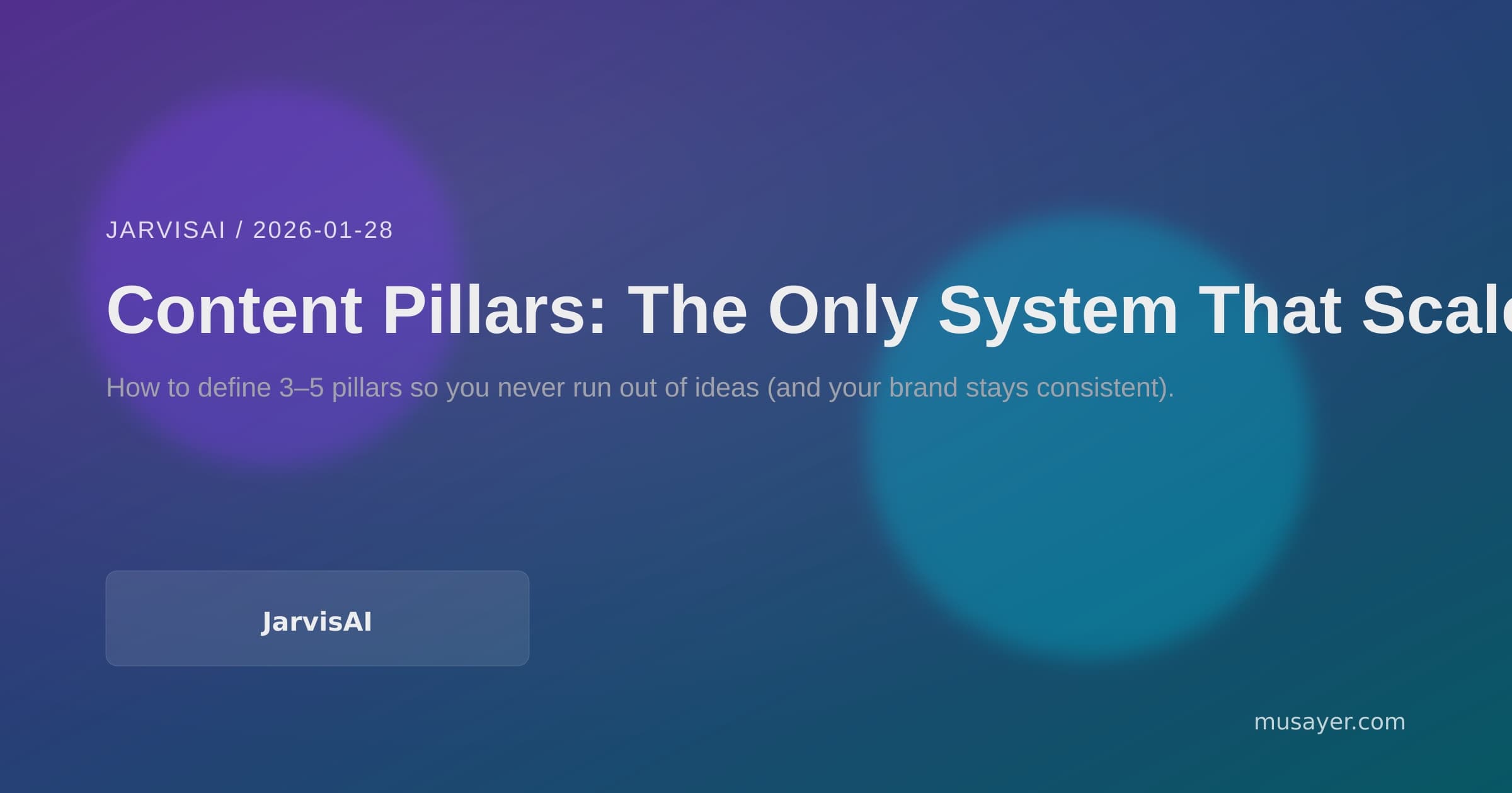 Content Pillars: The Only System That Scales