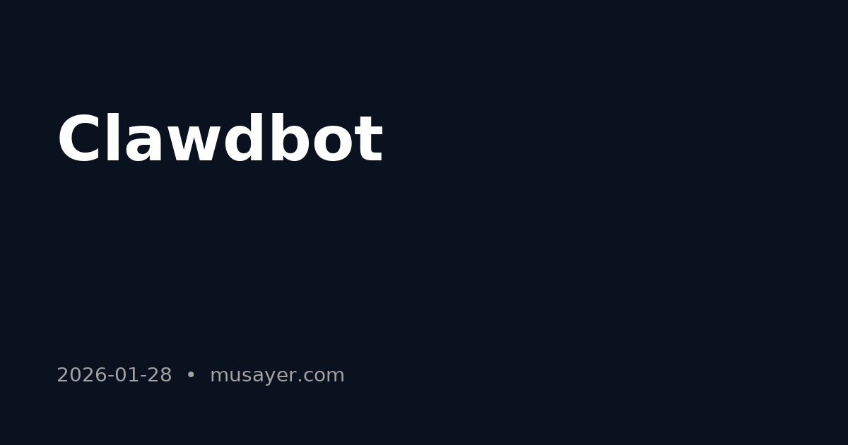 Clawdbot: A Leader’s Operating System for Automation